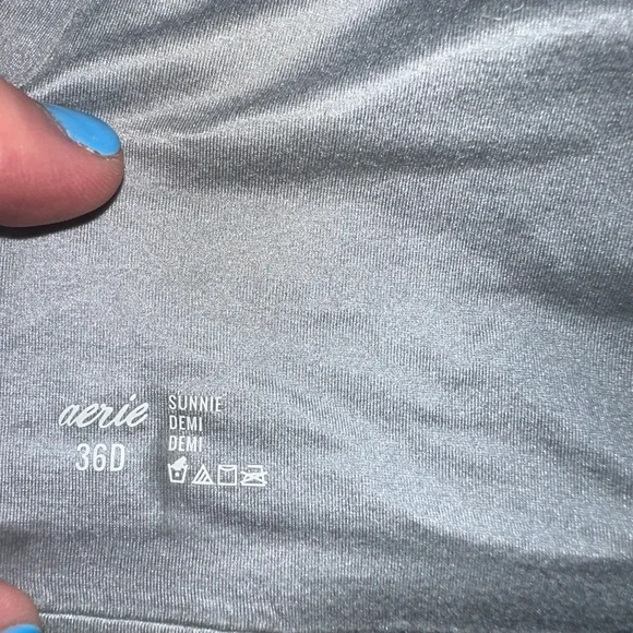 Aerie Sunnie Demi Bra – 36D – Shimmery Silver ✨ - Picture 4 of 8